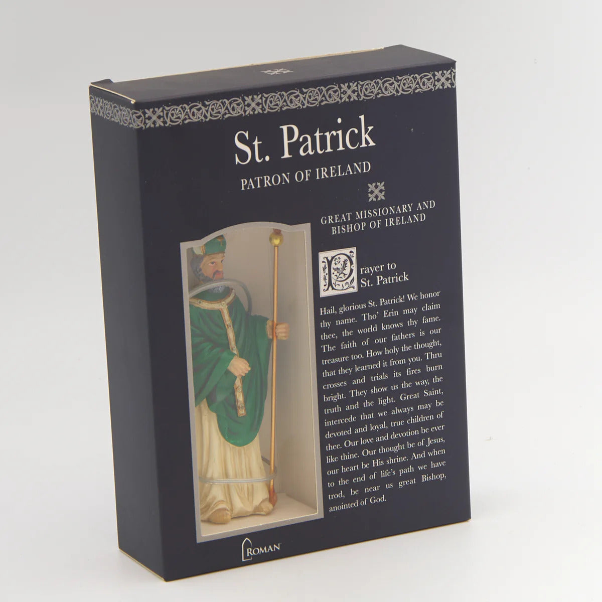 St Patrick 3.5 inch boxed figure and holy card
