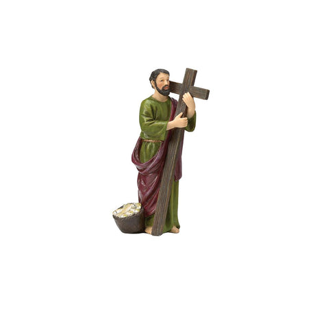 St Andrew 4 inch boxed figure and holy card