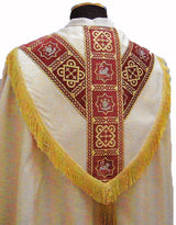Cope Gold with Agnus Dei Red Orphrey - 485 Cope