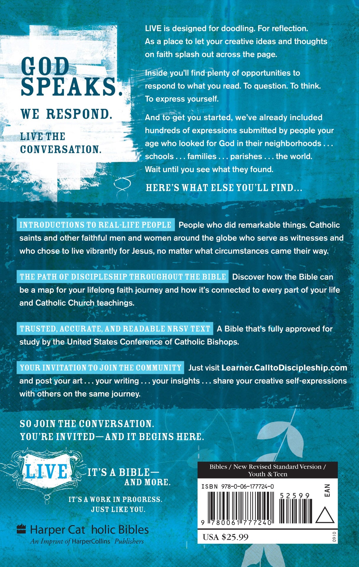 LIVE Youth Bible Catholic Edition