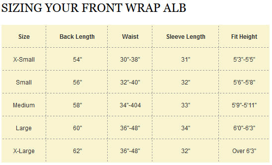 Abbey Coat Style Alb with Buttons no. 423