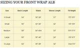 Abbey Coat Style Alb with Buttons no. 423