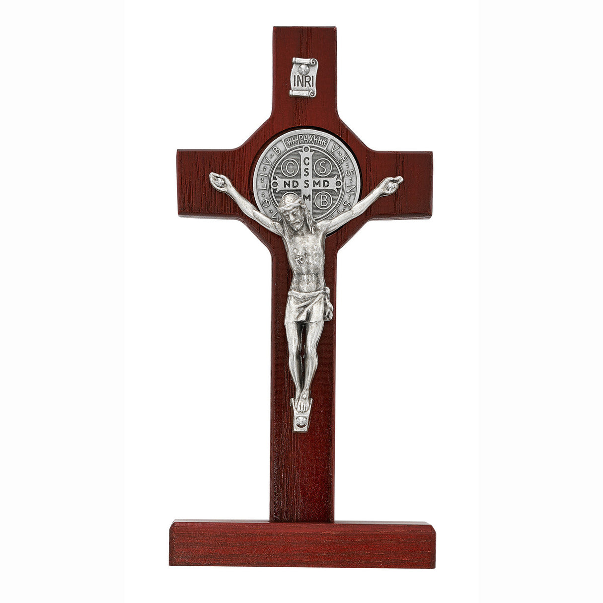 Standing Cherry St. Benedict Crucifix  6inch 80-91