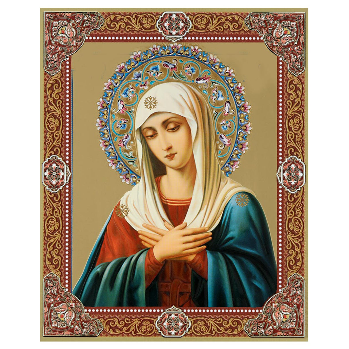 Mini Icon Extreme Humility of the Virgin Mary