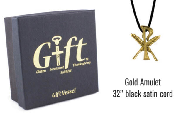 GIFT Low Gluten Ciborium Set In High Polish Gold GL-214G