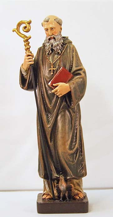 8 inch Saint Benedict Statue from Avalon Gallery