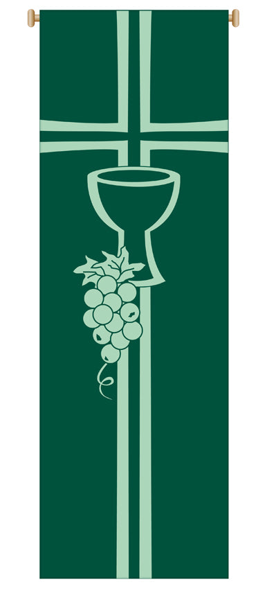 Chalice & Grapevine Printed Banner no. 7152