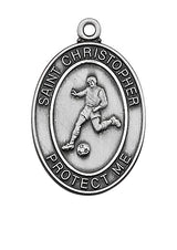 Sterling Silver Boys Soccer Medal no. L675SR