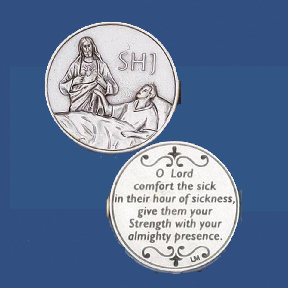 Sacred Heart Prayer for the Sick Coin Loose