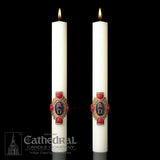 Christ Victorious Altar Candle Set - All Sizes