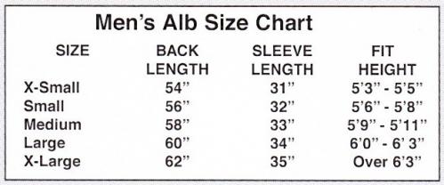 Banded Clergy Alb with Belt no. 375