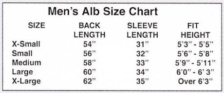 Banded Clergy Alb with Belt no. 375