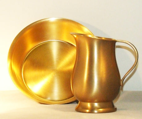 Gold Plated Lavabo Bowl & Pitcher no. 8380G