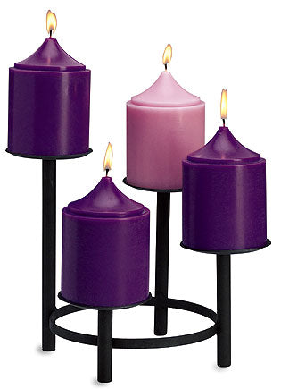 Pillar Advent Candle Set 4 x 6 inch size