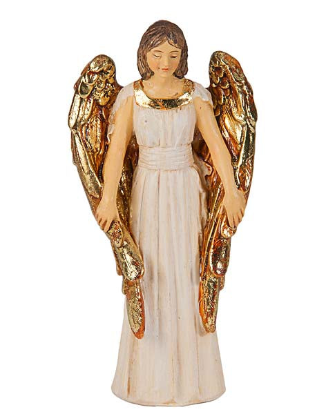 Guardian Angel Figure - 4 inches tall boxed with Holy Card