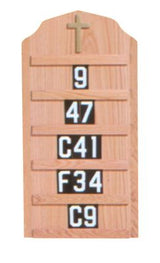 Hanging Hymn Board 4296T