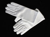 Satin Spandex Stretch Gloves for First Communion