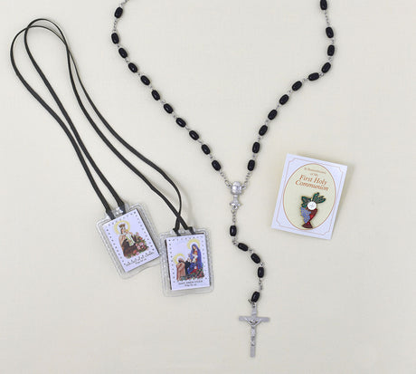 Pray Always First Mass Book Communion Set for Boys with Candle
