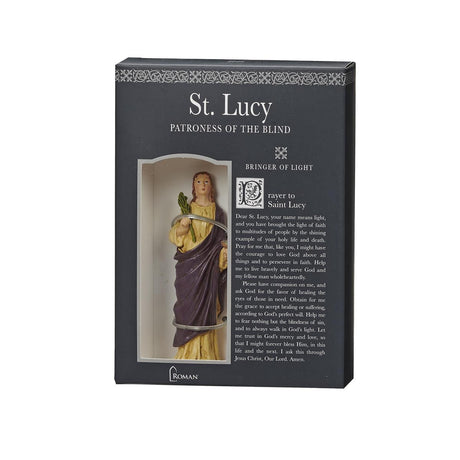 St Lucy 3.75 inch boxed figure and holy card