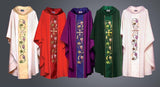 Vines & Wheat Hand Embroidered Chasuble HB135