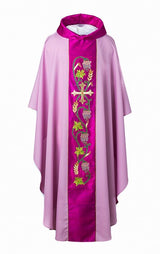 Vines & Wheat Hand Embroidered Chasuble HB135