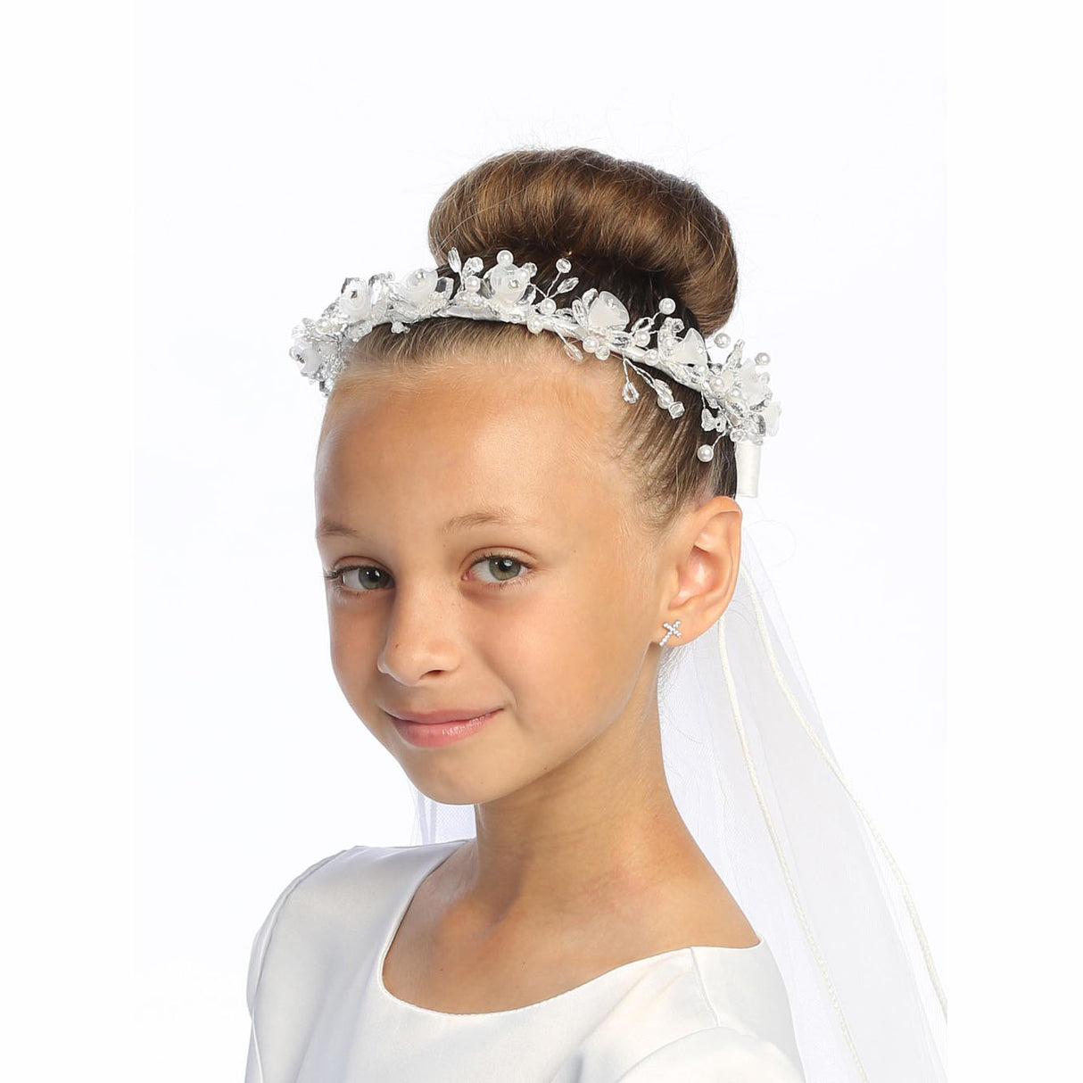 Andrea Blossoms First Communion Veil