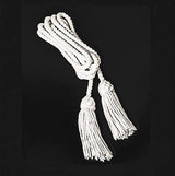 White Cotton Cincture with Tassel 84-W