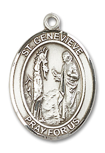 St. Genevieve Sterling Silver Medal 8041SS/18S