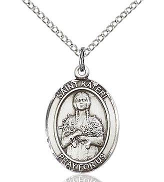 St. Kateri Sterling Silver Medal 8061SS/18S