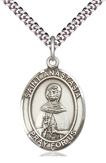 St. Anastasia Sterling Silver Medal