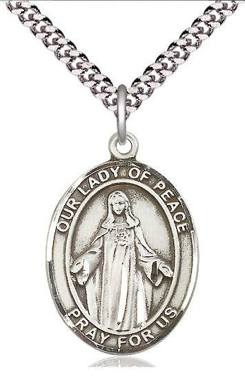 Our Lady of Peace Sterling Silver Medal