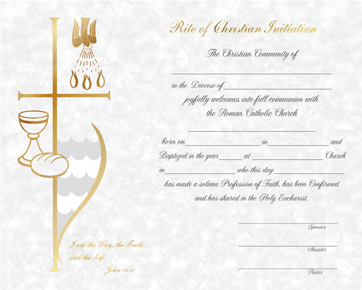 RCIA Parchment Certificate  XB109F-AB028 - 50ct. Box