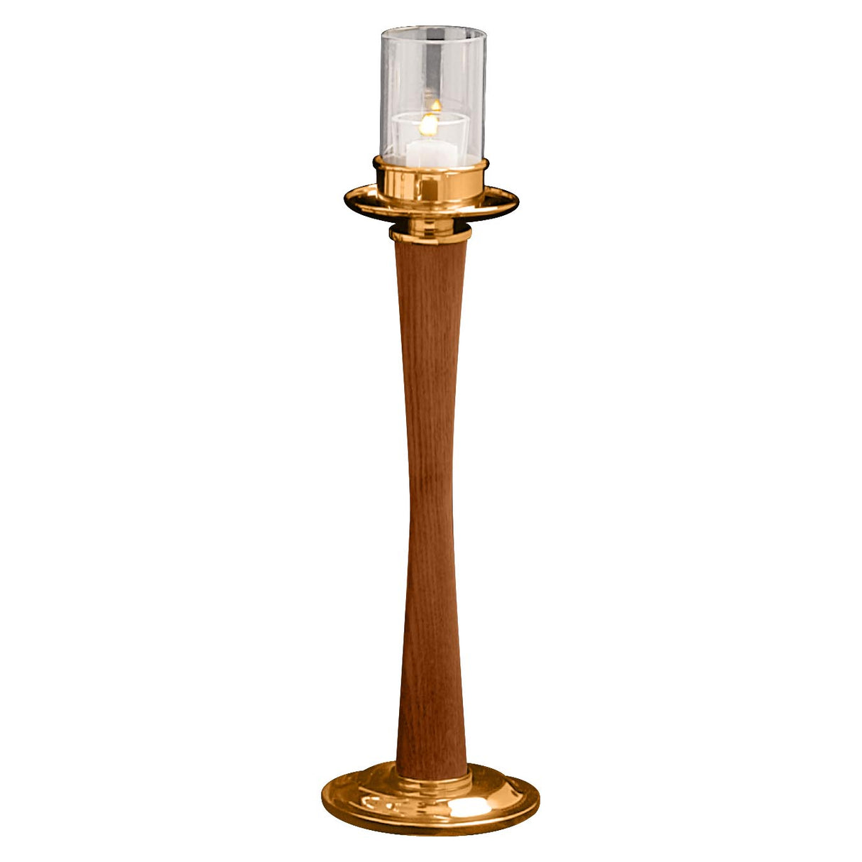 Acolyte Candlestick with Wood Shaft  no. 166-139