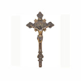 24 inch Standing Benedict Crucifix with Antiqued Bronze Finish