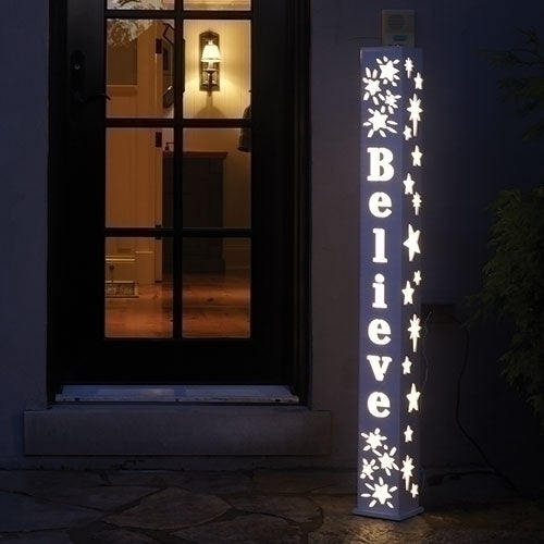 4 foot Believe LED Lightpost