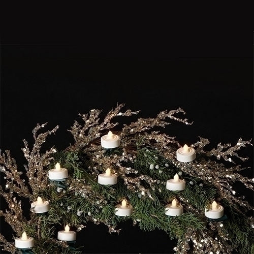 4 pack LED Battery Operated Tealight Candles with Clips