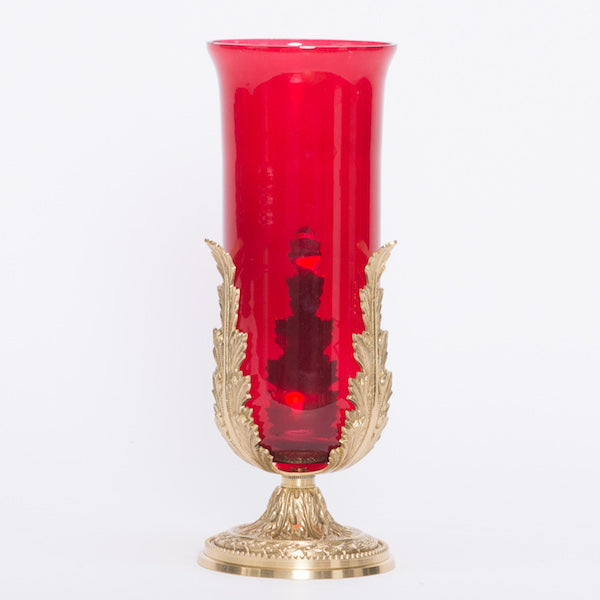 Tabletop Sanctuary Lamp Leaf Arms H86