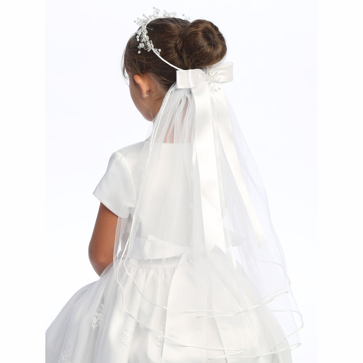 Cindy Crystal Flower Veil