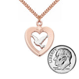 Rose Gold and Sterling Silver Two-Tone Dove  No. JR787