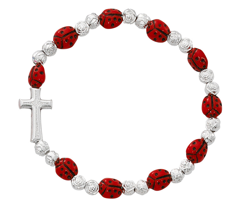 Ladybug Rosary Bracelet