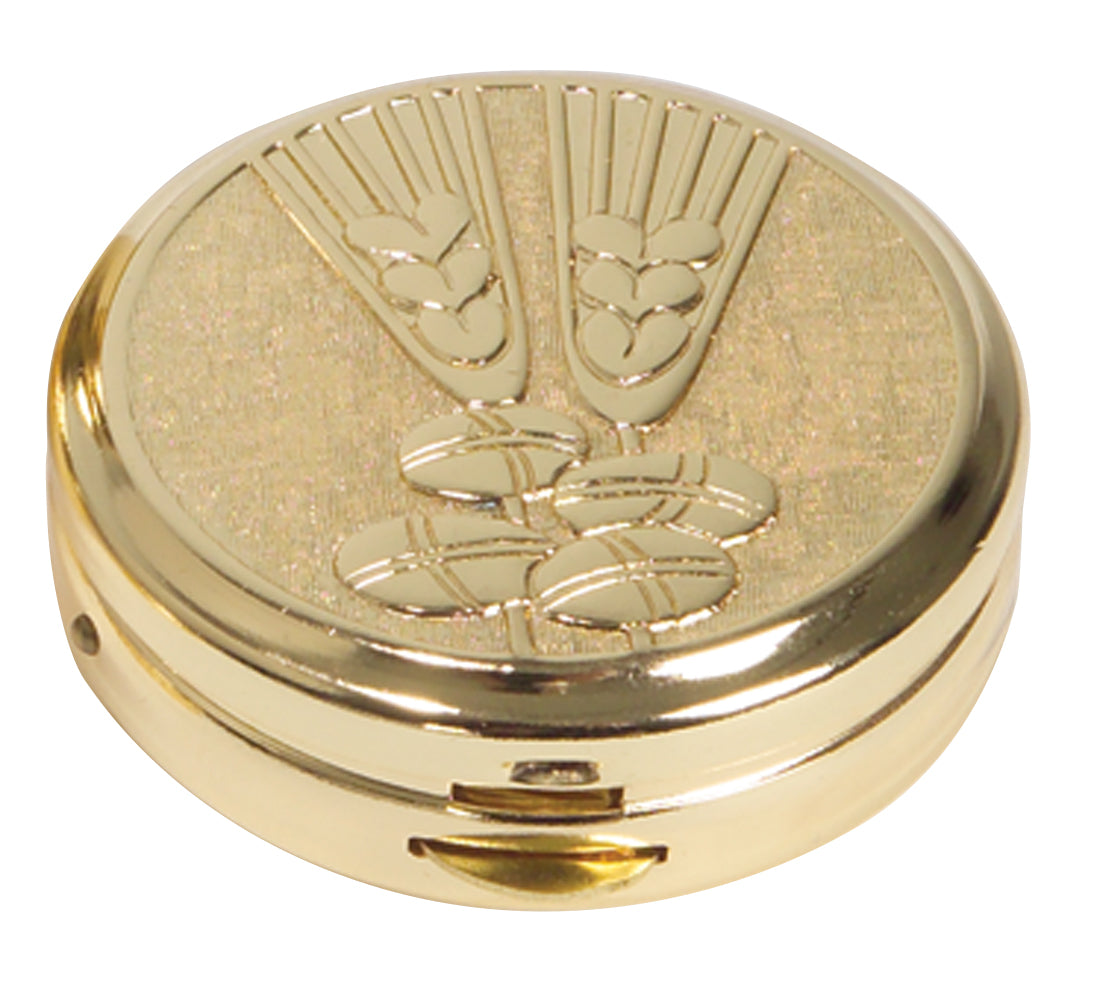 Satin Pyx with Wheat & Bread Lid  10 host