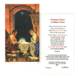Christmas Novena Laminate Prayer Cards