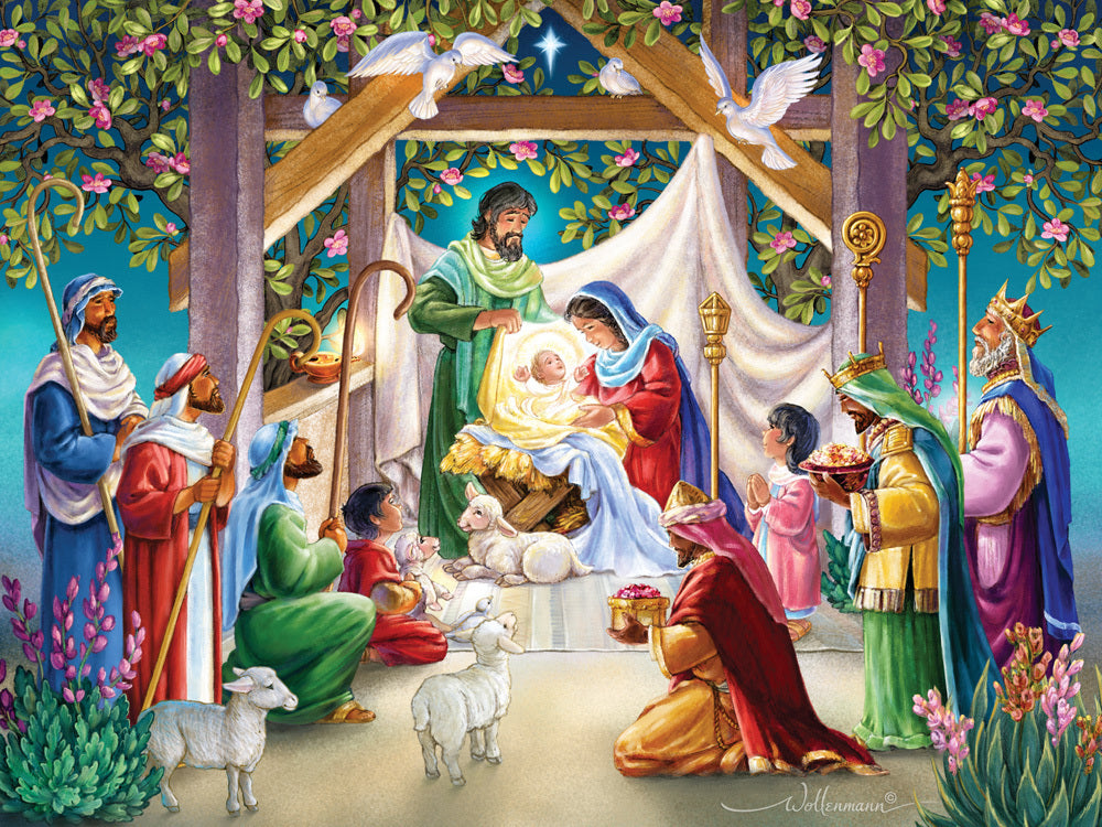 Magi at the Manger Jigsaw Puzzle 550 pieces
