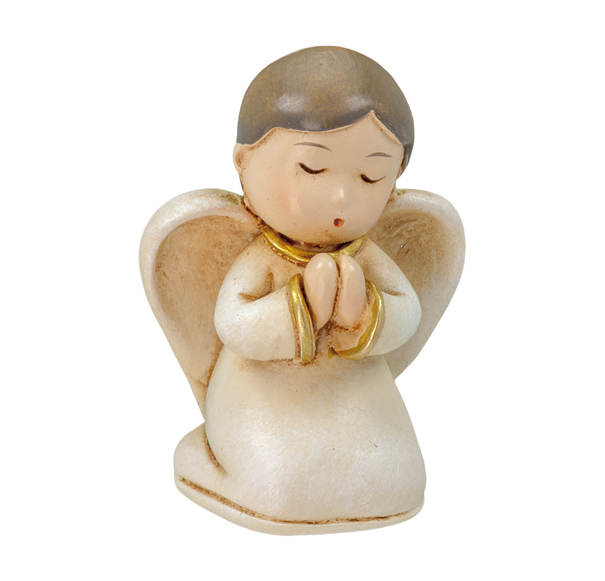 2.5" Wood-look Kneeling Praying Angel Figure