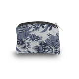 Blue and White Brocade Rosary Case