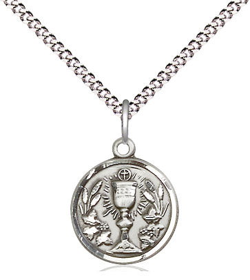 Round Sterling Communion Pendant  4203SS/16S
