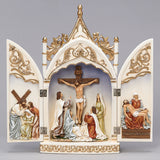 Full Color Triptych Crucifixion Scene 20218