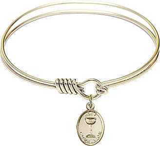 Bangle Bracelet with Communion Charm B4204RG