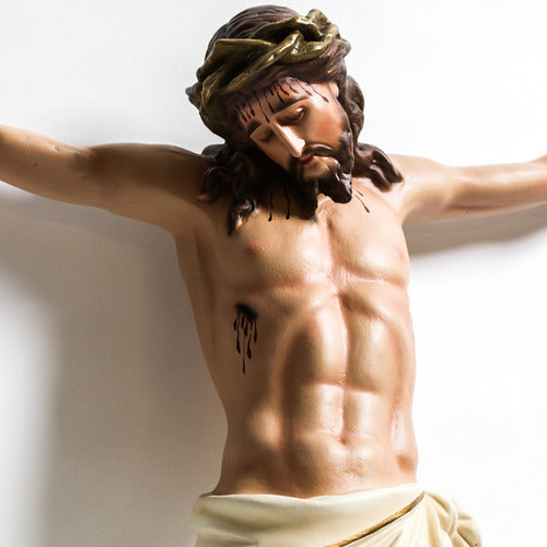 33 inch Crucified Christ Corpus with Head Down (Made to Order)