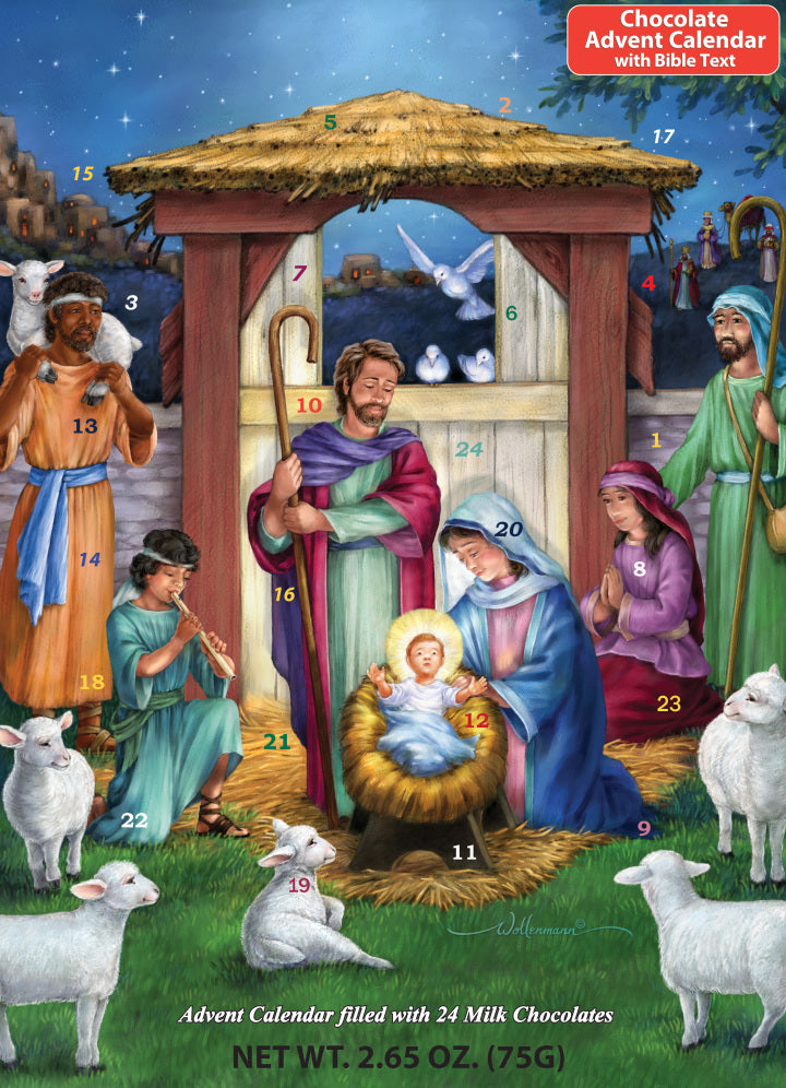 Holy Manger Chocolate Advent Calendar